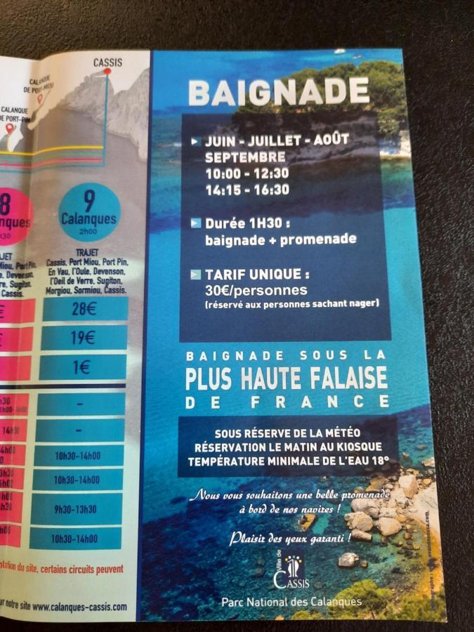 Mon Petit Paradis, Cassis Centre Apt 90 M2, 200 M Mer, Terr Plein Sud, Clim Park Prive Exterior photo